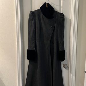 Voodoo Vixen (vintage inspired clothing). Grey with black, size large